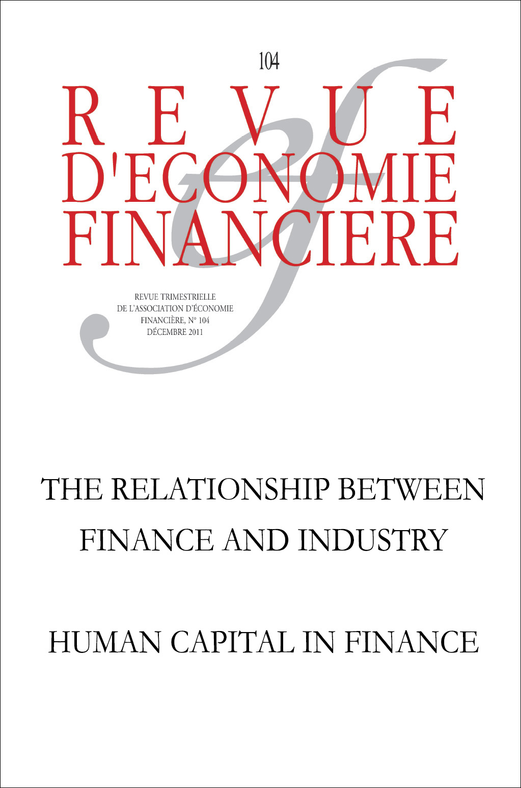 The Relationship between Finance and Industry: A Historical Perspective - Human Capital in Finance